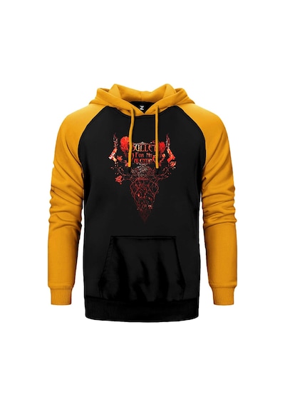 Bullet For My Valentine Rose Sarı Renk Reglan Kol Kapşonlu Sweatshirt Sarı