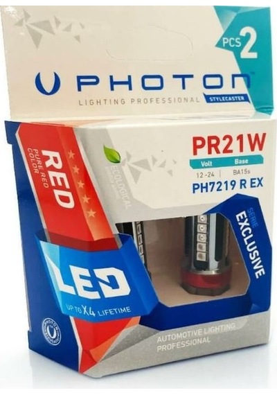 Photon P21w Tek Duy Led Red Kırmızı Exclusive Serisi Ph7219 R Ex