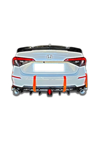 Honda Civic Fe1 2022 2023 Yeni Model Arka Ek Mat Siyah Plastik