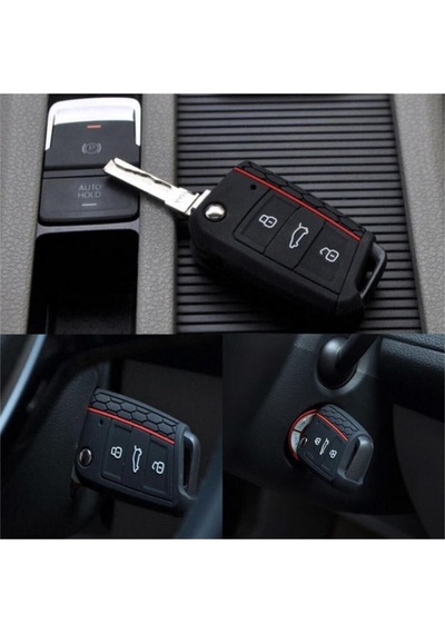 Volkswagen Seat Skoda Polo Tiguan Golf 7 Silikon Anahtar Kabı  Üründür