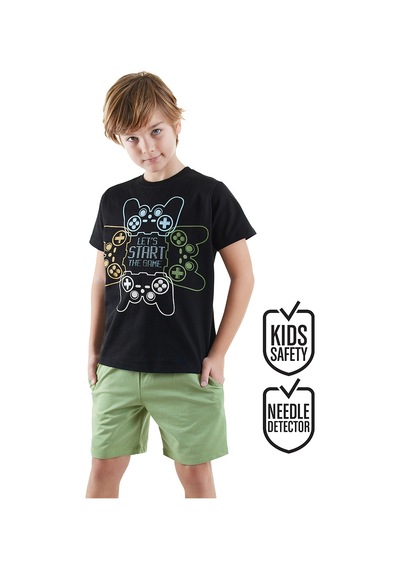Denokids Start Game Erkek Çocuk T-shirt Şort Takım