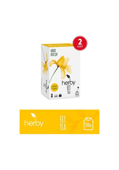 Herby Fit Tea Elma Sirkeli Ananaslı Diyete Destek Form Bitki Çayı 5'li Paket 49183198