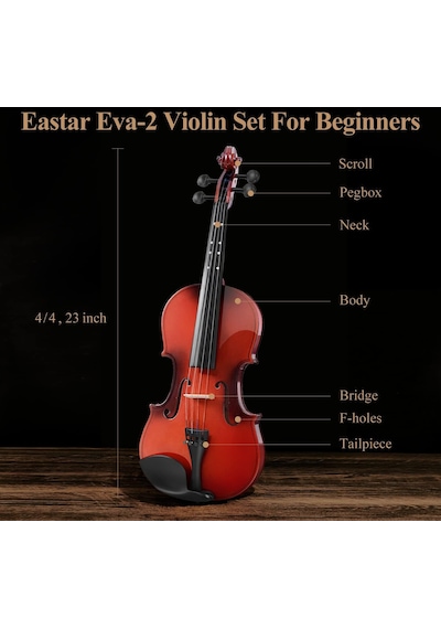 Eastar Eva-2 4/4 Keman Seti Natural