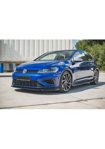 Vw Golf 7.5 R Tampon Ön Lip Parlak Siyah Plastik Ön Ek Karlık 2017 2018 2019 2020 2021 Karlık+bodykit+ek