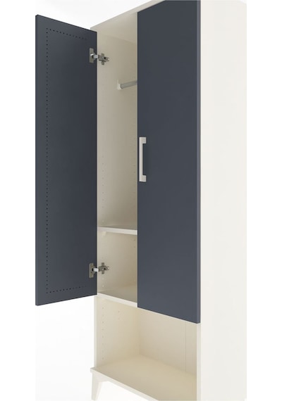 Arges Dolap 2 Raflı 2 Kapaklı Tek Askılı 60x30x163 Aytaşı-ant... Aytaşı