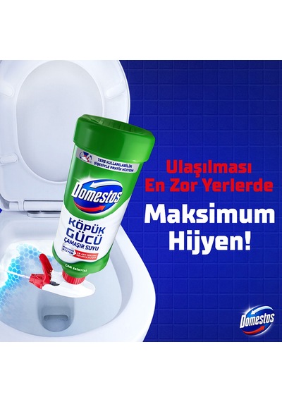 Domestos Köpük Gücü Köpük Çamaşır Suyu Kar Beyazı 450 Ml X1 + Çam Esintisi 450 Ml X1 Diğer