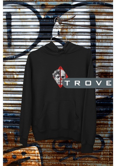 Startmore Unısex Kadın Erkek Sırt Ön Baskılı Mitoloji Uzun Kollu Kapüşonlu %100 Pamuk Sweatshirt Beyaz Beyaz