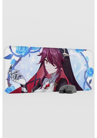 Rosaria Genshin Impact Anime Oyuncu V4 - 70x30 Xl Gaming Mouse Pad Fare Altlığı