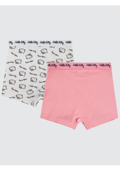 Hello Kitty Kız Çocuk 2'li Boxer Set 2-10 Yaş Pembe