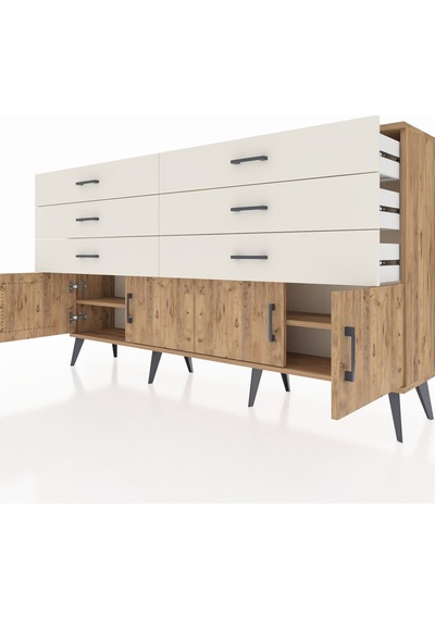Arges Konsol 2 Raflı 6 Çekmeceli 4 Kapaklı 176x30x99 Çam-çam/ayta Çam-çam/aytaşı Arges Konsol 2 Raflı 6 Çekmeceli 4 Kapaklı 176x30x99 Çam-çam/ayta Çam-çam/aytaşı