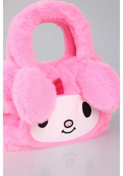 Dekomus İle Yeni Sezon Lisanslı My Melody Basıc Peluş Askılı Omuz Çantası Altın