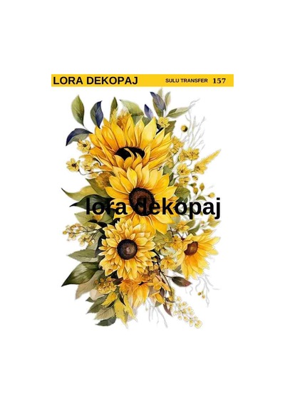 Lora Dekopaj Sulu Transfer Kağıdı - 157 25 35 Cm