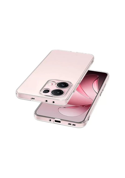 Oppo Reno 13 Pro Kılıf Zore Süper Silikon Kapak Seffaf