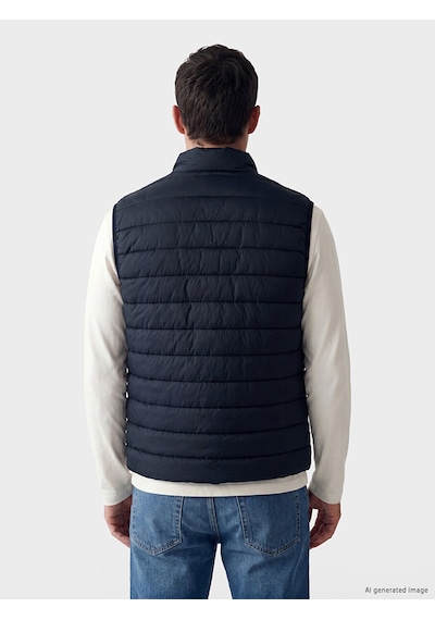 Lcwaıkıkı Classic Lacivert Regular Fit Dik Yaka Kapitone Erkek Şişme Yelek