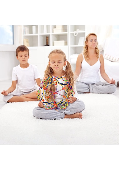 Renkli Hoberman Küresi Izokinetik Yoga Egzersiz Topu Nefes Alan