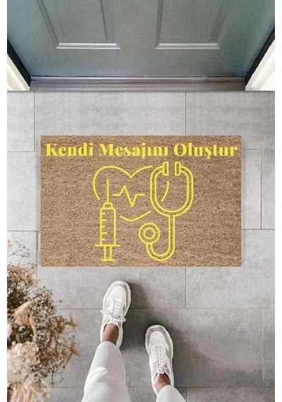Dijital Baskı Kişiye Özel İç Kapı Dekorasyon Paspas Ps11215 Renkli
