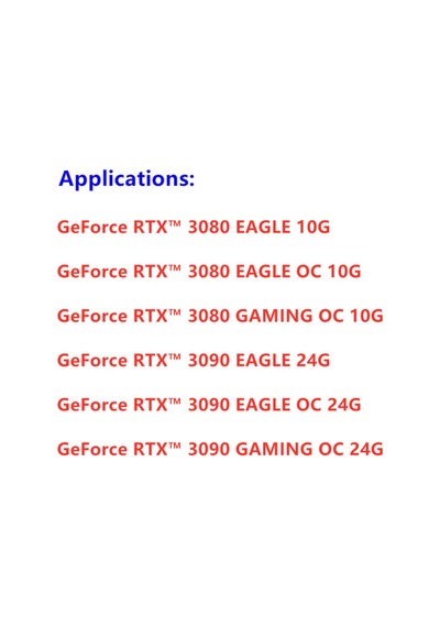 T128015Su Geforce Rtx3080 Rtx3090 Gigabyte Rtx 3080 Rtx 3090 Fanı