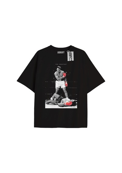 Startmore Adrift Kod Presss Unisex Siyah Ring Boxing Boks Muhammed Ali T-shirt 315897tt Siyah