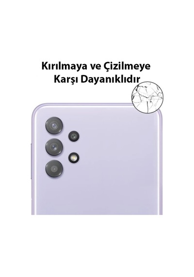 Ally Samsung Galaxy A32 4g Tempered Glass Cam Kamera Koruyucu- 5775
