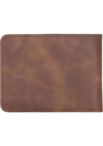 Bloominbag Bloomfold Mahogany Brown Hakiki Deri Cüzdan Kahve