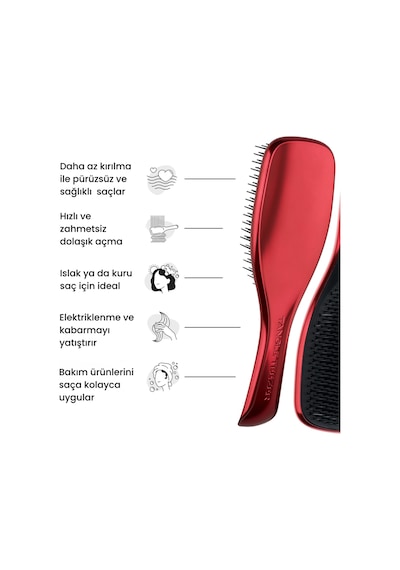 The Devil Wears Prada Ultimate Detangler Kırmızı Chrome Saç Fırçası-tarak
