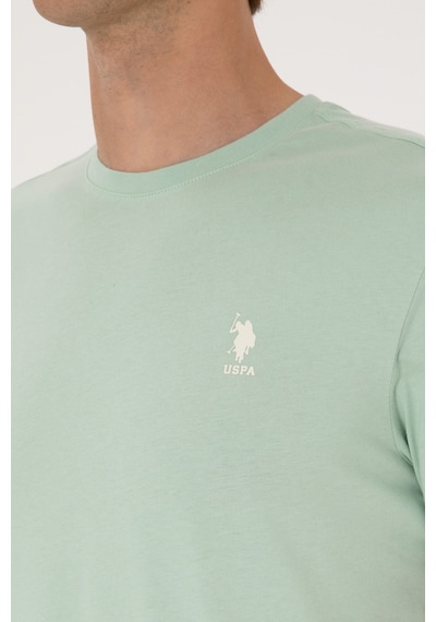 U.S. Polo Assn. Erkek Regular Fit Bisiklet Yaka Su Yeşili Tişört 50299544-VR048 U.S. Polo Assn. Erkek Regular Fit Bisiklet Yaka Su Yeşili Tişört 50299544-VR048