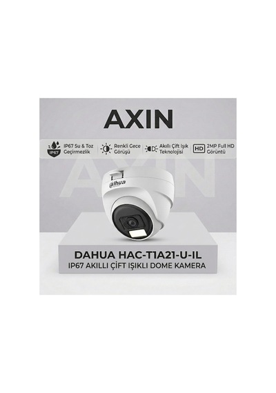 Hac-t1a21-u-ıl 2mp Akıllı Çift Işıklı Renkli Gece Görüşlü 2.8mm Dome Kamera