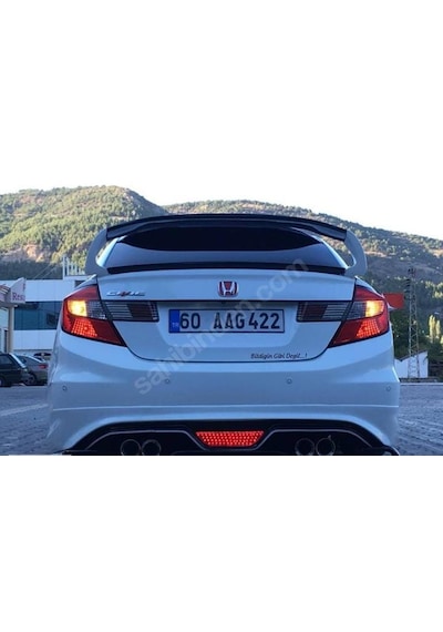 Honda Cıvıc Fb7 Custom Arka Tampon Eki Fiber Boyasız