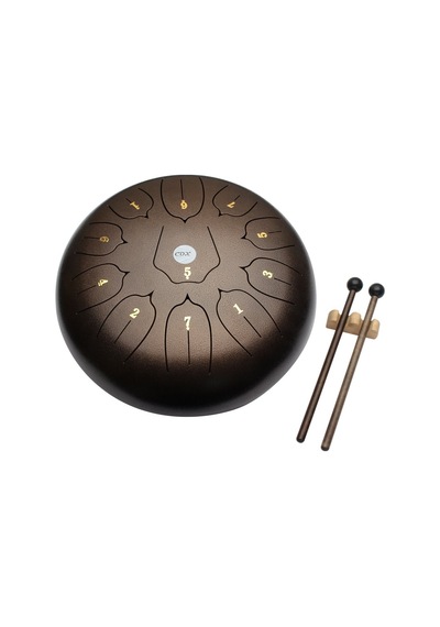 Cox Cstd-brown Steel Tongue Drum Kahverengi Doğal Toprak Rengi Zengin Harmonikler