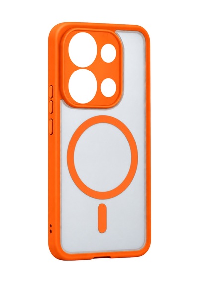 Xiaomi Redmi Note 13 4g Loji Magsafe Kapak - Turuncu Çok Renkli