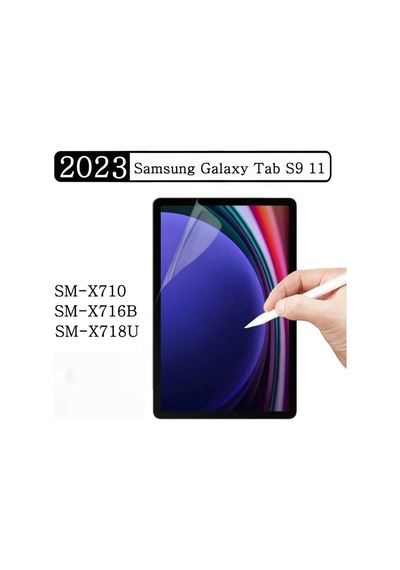 Samsung Galaxy Tab S9 11 Inç Nano Kırılmaz Ekran Koruyucu Şeffaf Cam Tam Uyumlu Sm-x710