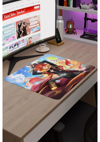 Mavuika Genshin Impact Anime Gacha V1 - 48x40 Xl Gaming Mouse Pad Fare Altlığı