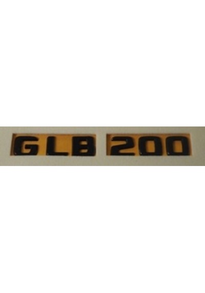 Mercedes Uyumlu Yazı Glb 200 Siyah