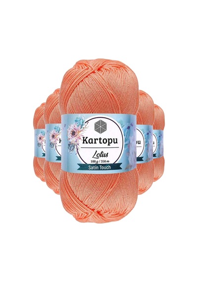 5 Adet Lotus Bikini Büstiyer Bluz Örgü İpi K218 Somon