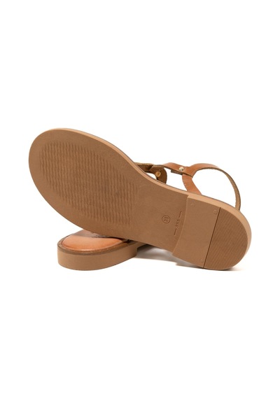 3 Nude Sandalet Kadın 22035 Myconian 2025 Greek Sandal 3 Nude