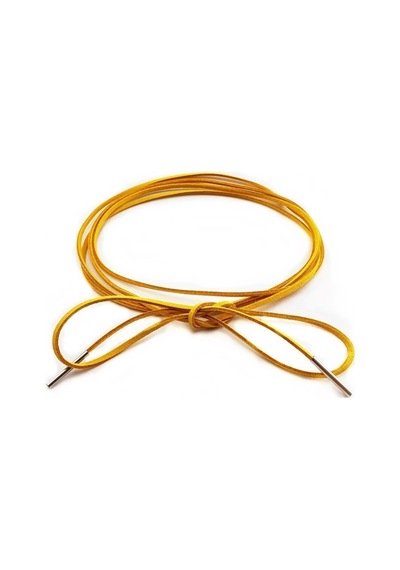 Hardal Rengi Kadın Süet Bağcıklı Choker Kolye Gri
