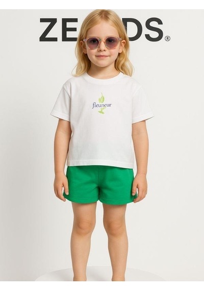 Nk Kids Kız Çocuk Pamuklu Desenli T-shirt-15873 Ekru Nk Kids Kız Çocuk Pamuklu Desenli T-shirt-15873 Ekru