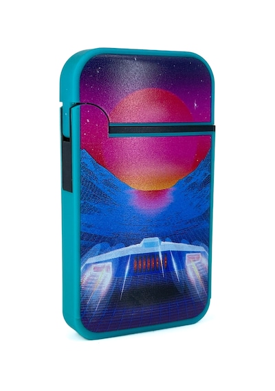 Zengaz Cool Tasarım Jet Alev Çakmak - Spaceship Turkuaz