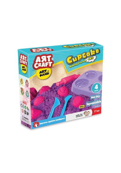 Art Sand Kap Kek Kum Seti 500 Gr. - Oyun Kumu Seti - Kinetik Kum Seti - Natural Kum - Kapkek Kum Renkli