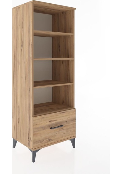 Hyperion Dolap 4 Raflı Tek Çekmeceli 60x44x163 Çam-çam Atlas Çam
