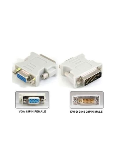 Dvı Dvi To Vga Adaptör Çevirici 24 + 5 24+5 Dvı To Vga