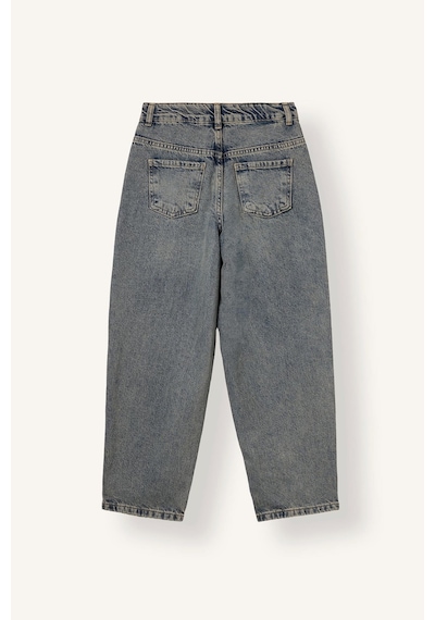 Defacto Barrel Fit Standart Paça Yıkamalı Jean Pantolon Erkek Çocuk I8545a826wnnm28 Mavi-nm28