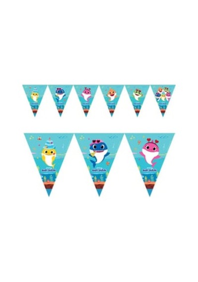 Baby Shark Parti Zamanı Bayrak Set 2,90 M