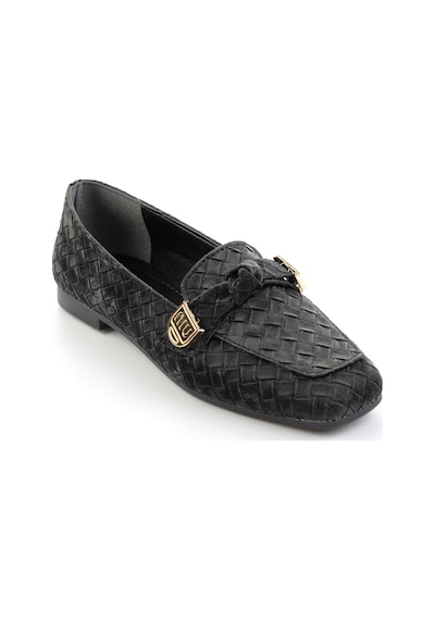 Bambi Siyah Kadın Loafer Ayakkabı K01641022471 Siyah