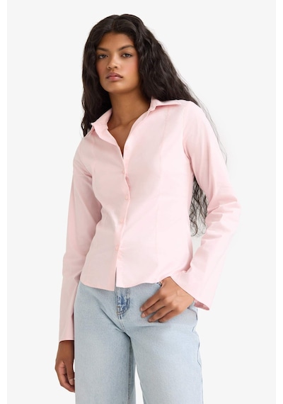 Defacto Pembe Kadın Gömlek F9434ax/pn648 Pembe