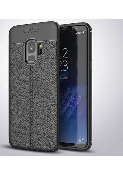 Samsung Galaxy Uyumlu S9 Kilif Deri Tarzi Niss Silikon Case 389468334