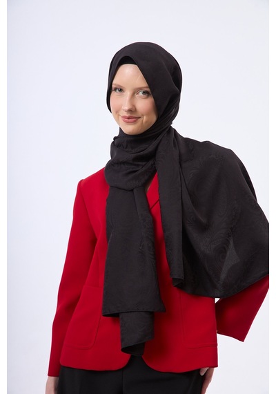 Mirsoy Scarf Velora Modern Desen Şal Siyah
