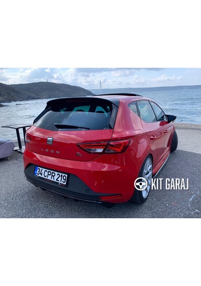 Seat Leon Mk3 2012-2020 Spoiler Plastik Boyalı