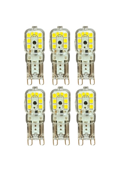 6 Adet Osaka 3w Beyaz Işık 6500k Dim Edilebilir G9 Duylu Led Kapsül Ampul