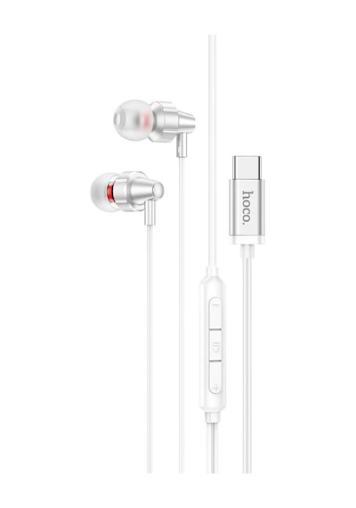 Hoco. M90 Delight 1.2m Type-c Dijital Mikrofonlu Kablolu Kulaklık - Gümüş Diğer